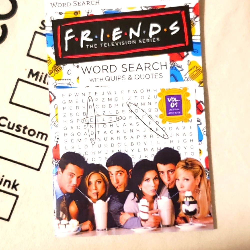 F.R.I.E.N.D.S word search book